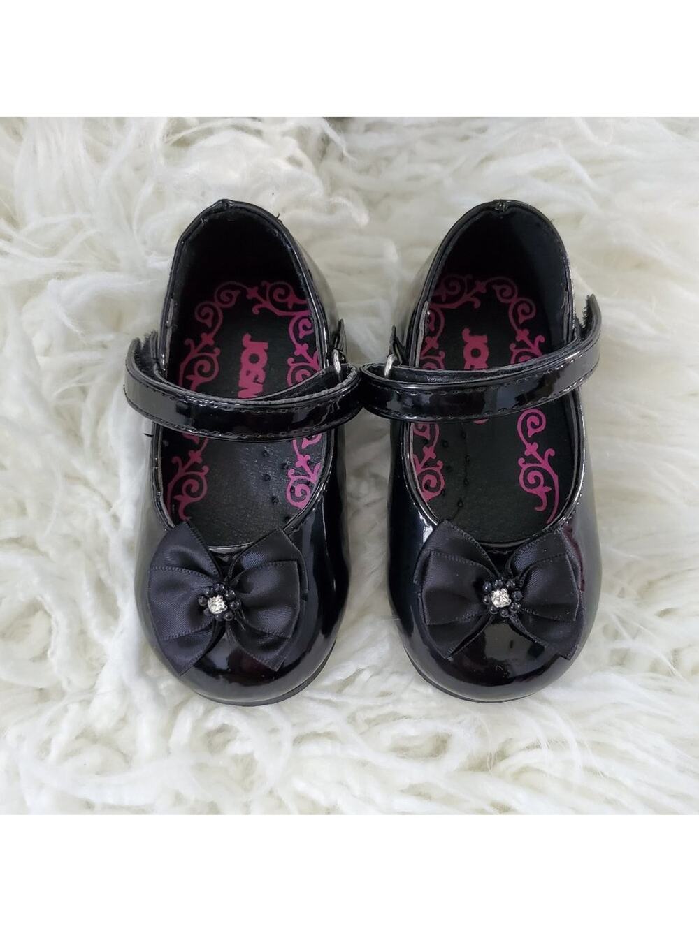 Josmo Vegan Patent Leather Ballet Shoes Size 4
